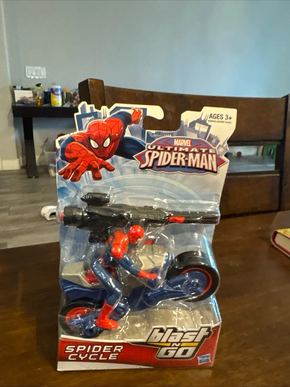 Marvel Ultimate Spider-Man Red & Blue Blast 'n Go Spider Cycle